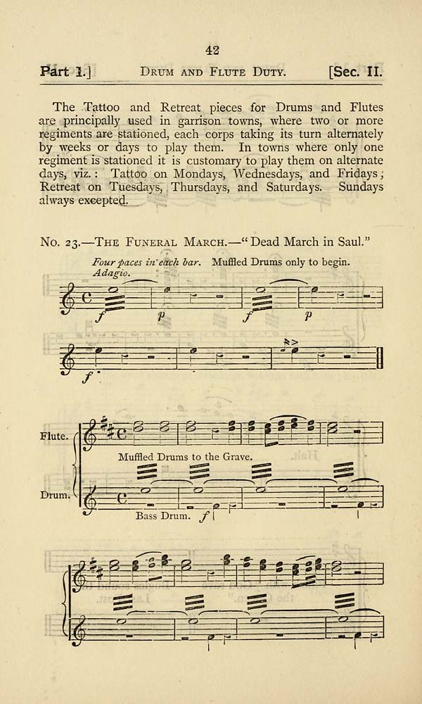 (46) Page 42 No. 23. The funeral march. "Dead march in Saul