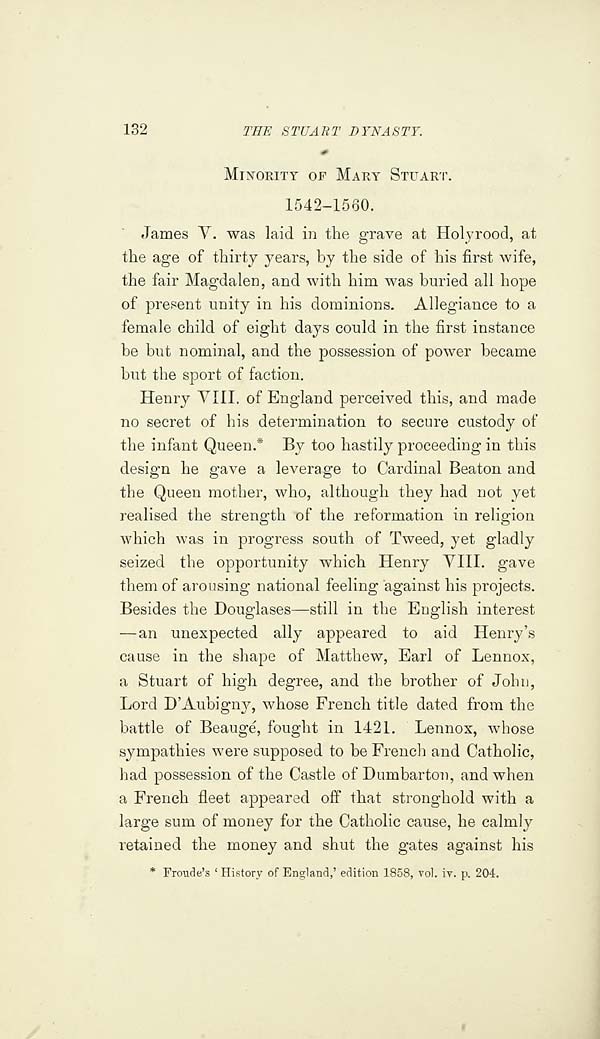 (170) Page 132 - --- Minority of Mary Stuart, 1542-1560