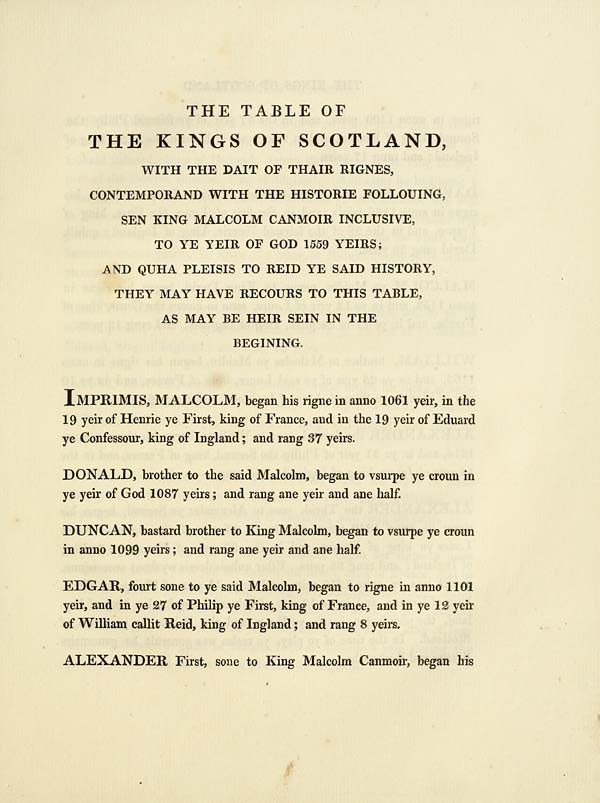 (31) [Page 3] - Table of the Kings of Scotland