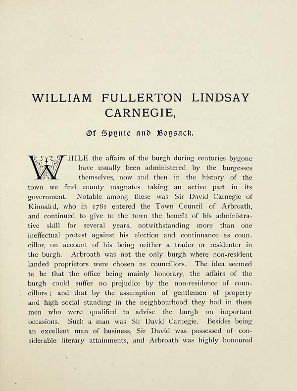 (217) [Page 201] - William Fullarton Lindsay Carnegie of Spynie and Boysack