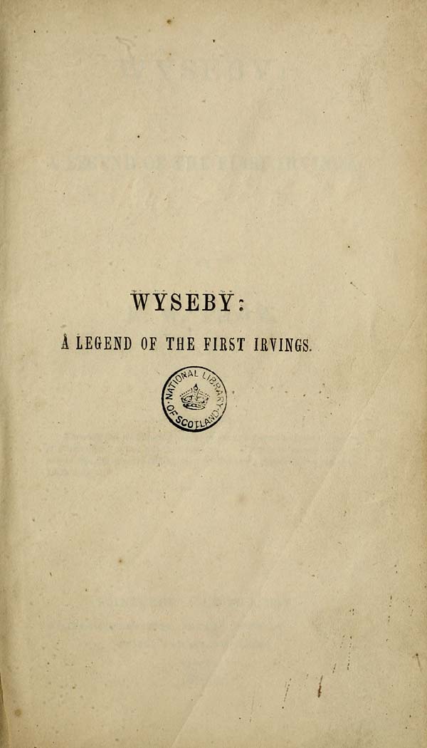 (3) Half title page -