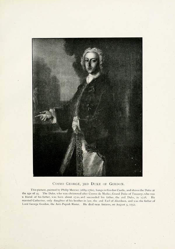 (73) Illustrated plate - Cosmo George, 3rd Duke of Gordon