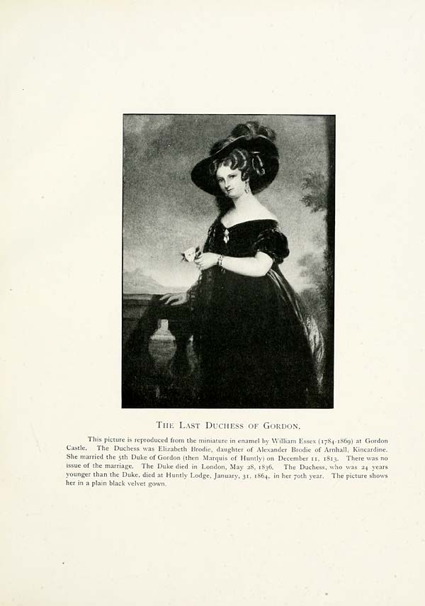 (79) Illustrated plate - Last Duchess of Gordon