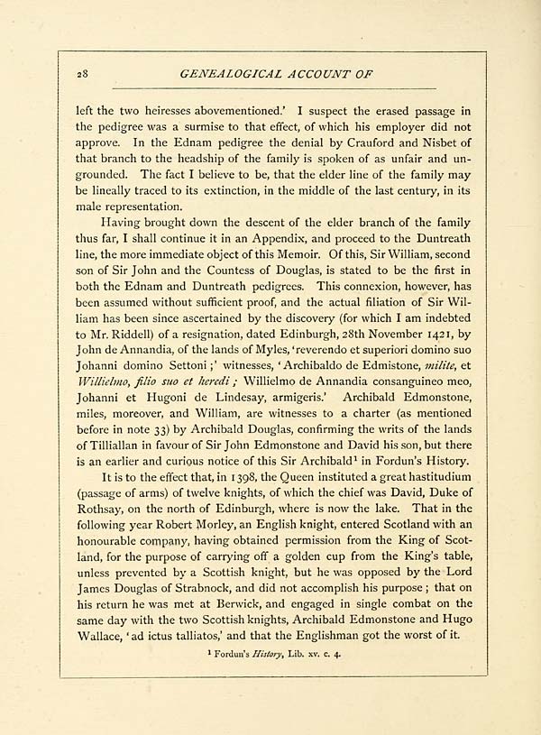 (46) Page 28 - Sir Archibald Edmonstone --- 1421