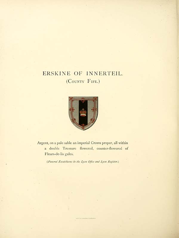 (184) Facing page 113 - Erskine of Innerteil (County of Fife)