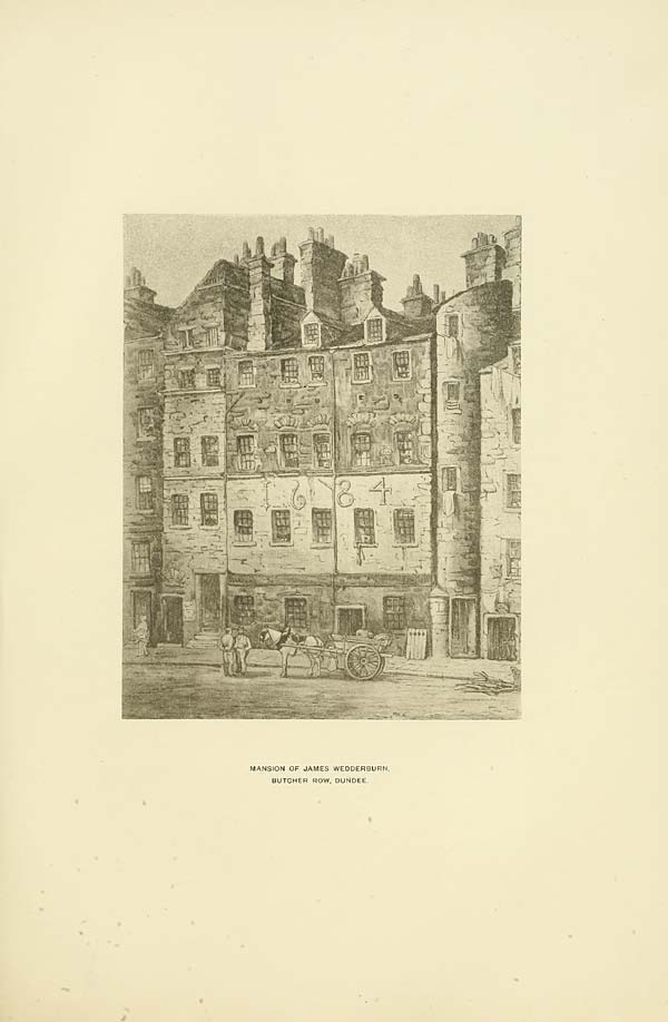 (355) Illustrated plate - James Wedderburn's house in Dundee, 1680