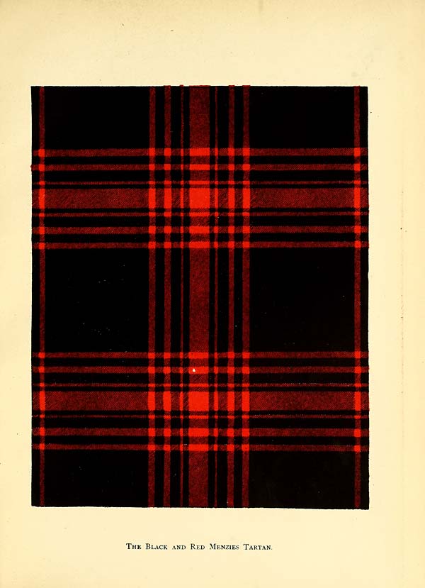 (607) Plate 46 - Clan or 'Black and Red' Menzies tartan