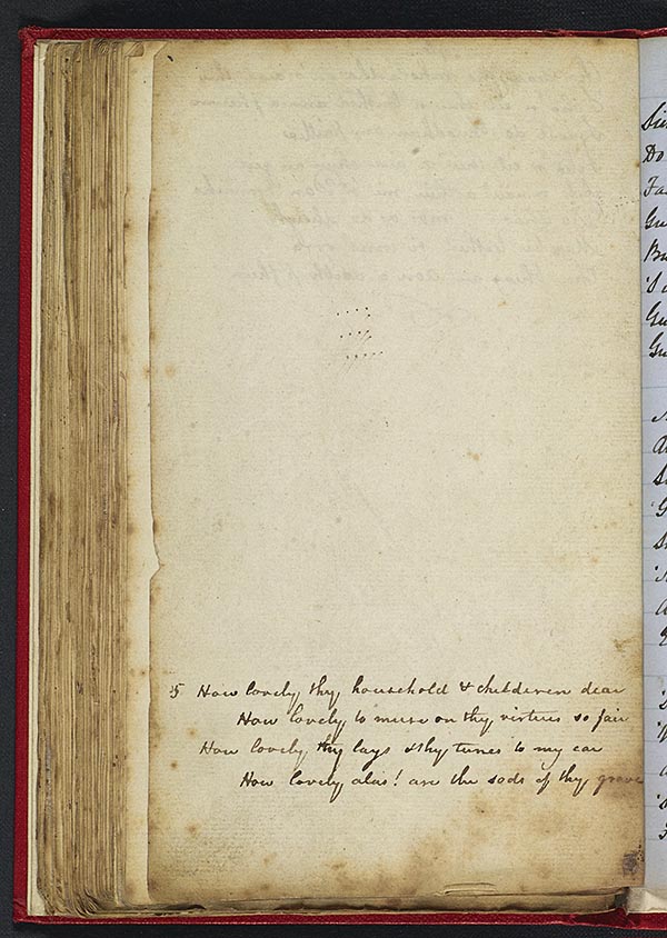 (168) Folio 80 verso (94v) - Verse in English, beg. 'How lovely thy household & childeren dear'