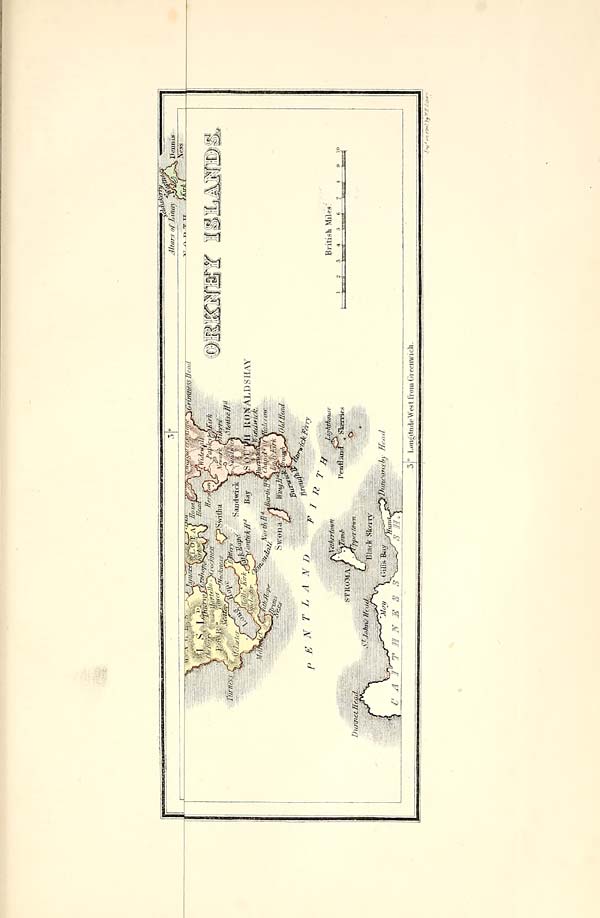 (221) Folded map - Orkney islands