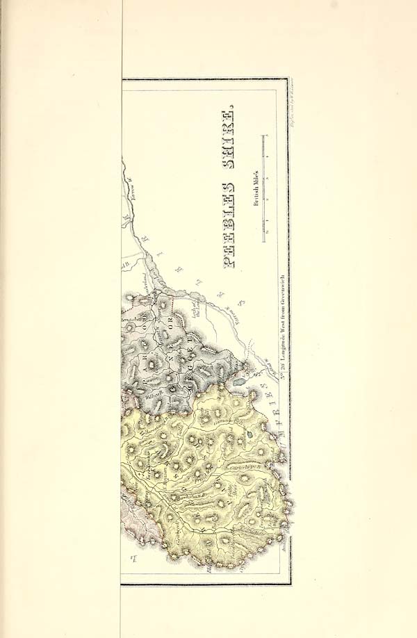 (263) Folded map - Peebles shire