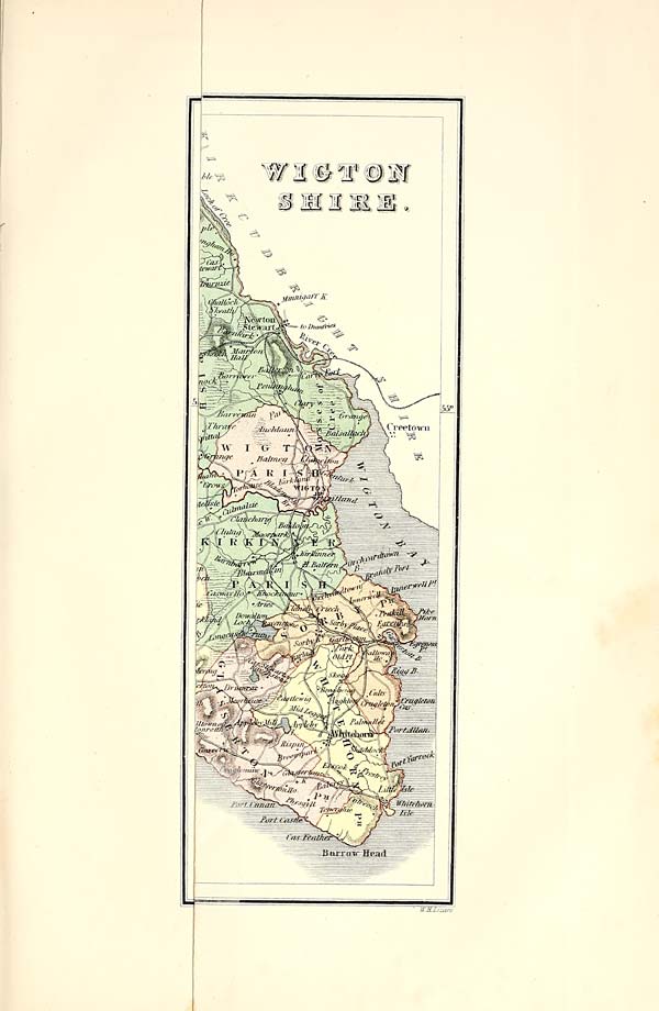 (319) Folded map - Wigton shire