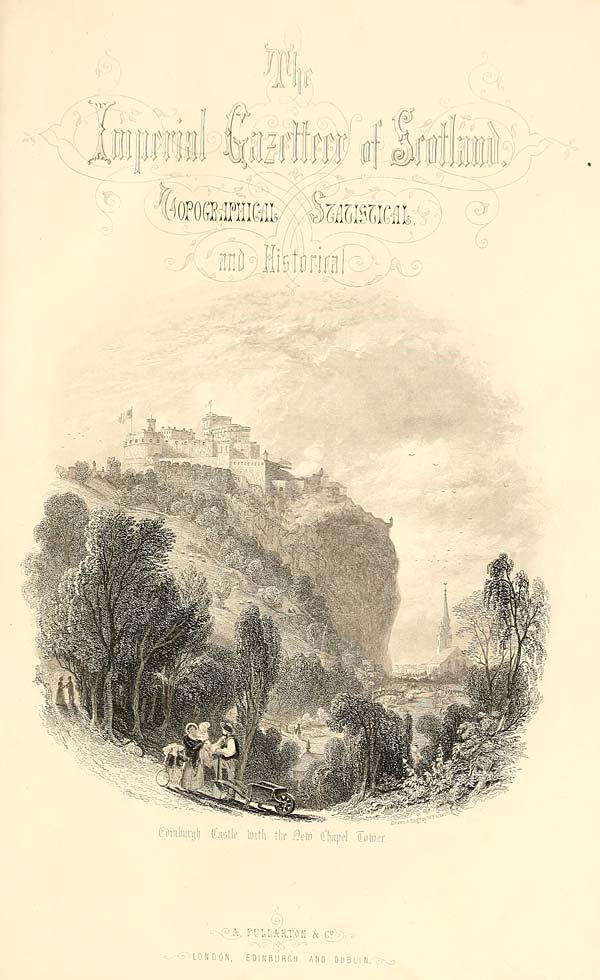 (11) Added engraved title page - Edinburgh Castle with the new chapel tower