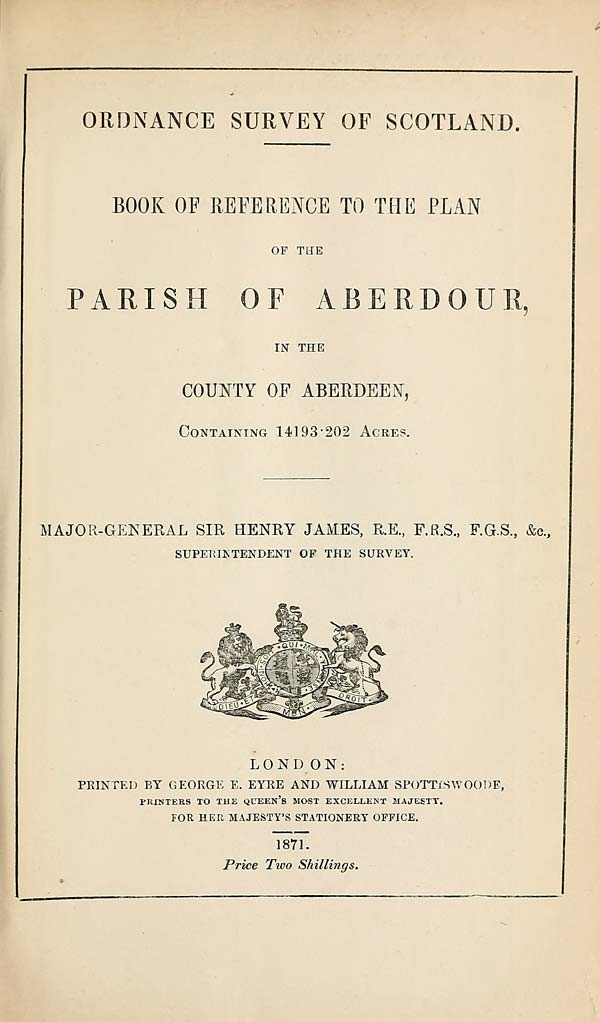 (147) 1871 - Aberdour, County of Aberdeen