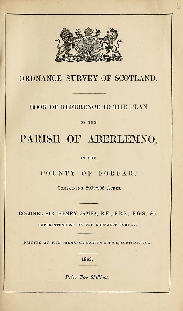 (187) 1863 - Aberlemno, County of Forfar