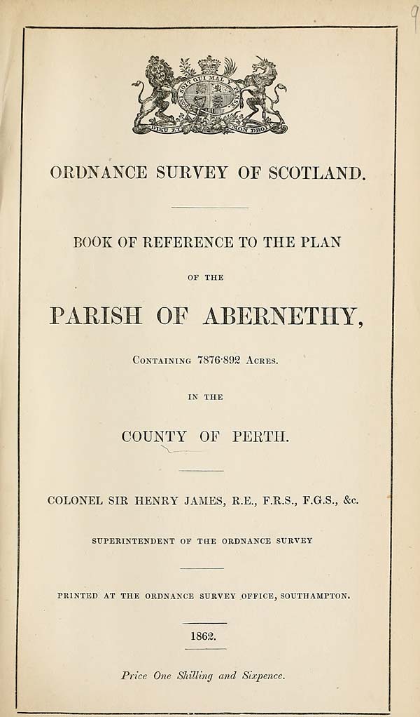 (259) 1862 - Abernethy, County of Perth