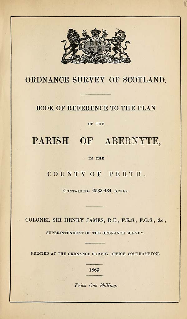 (293) 1863 - Abernyte, County of Perth