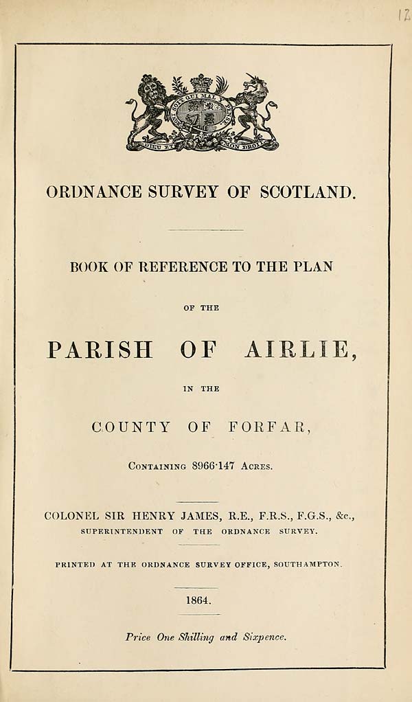 (335) 1864 - Airlie, County of Forfar