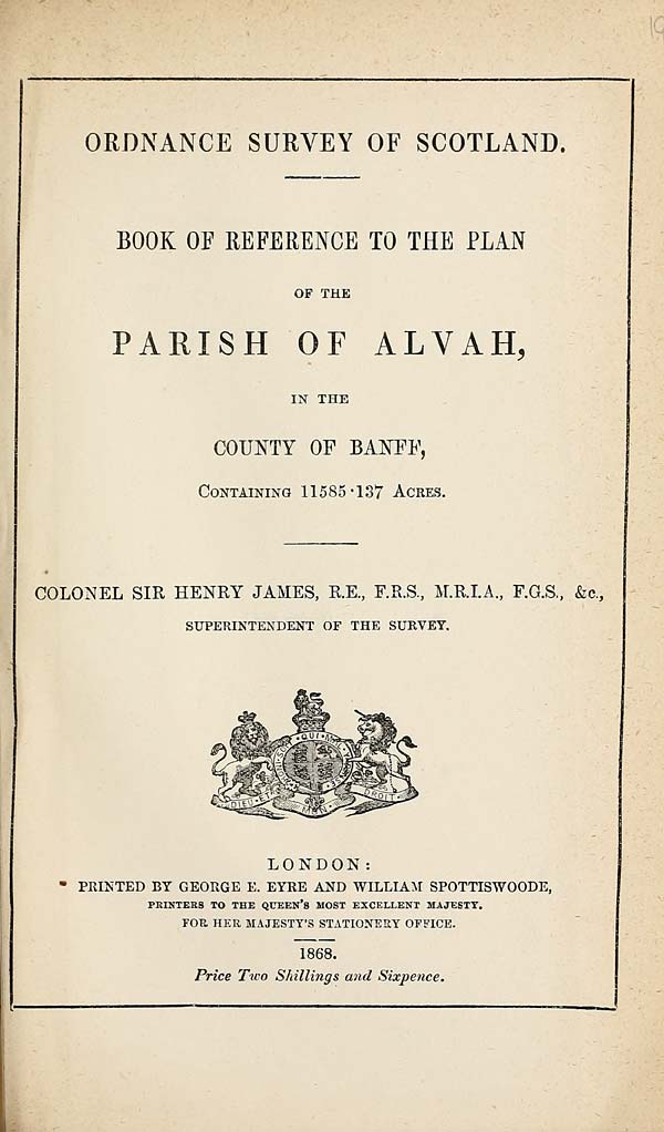 (483) 1868 - Alvah, County of Banff