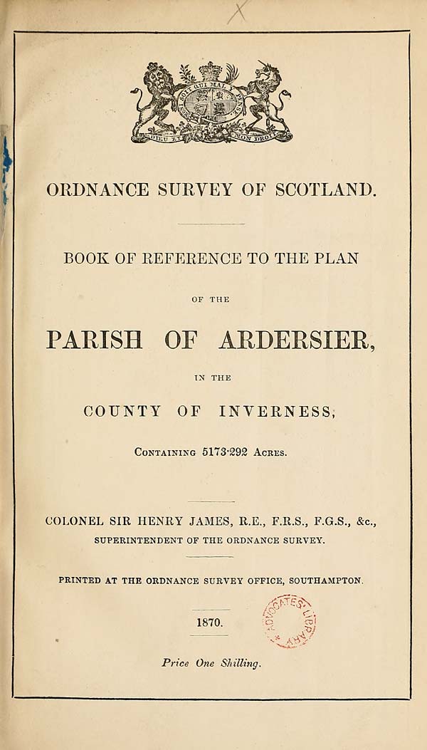 (7) 1870 - Ardisier, County of Inverness