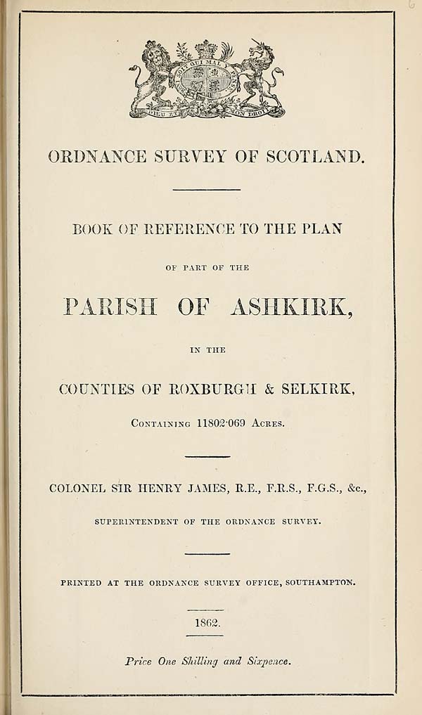 (99) 1862 - Ashkirk, in the counties of Roxburgh and Selkirk
