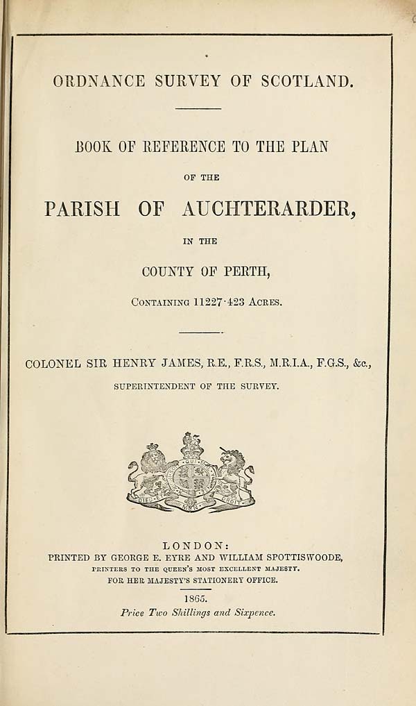 (169) 1865 - Auchterarder, County of Perth