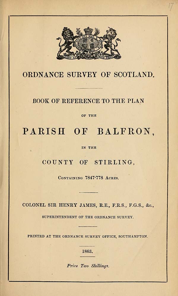 (425) 1863 - Balfron, County of Stirling