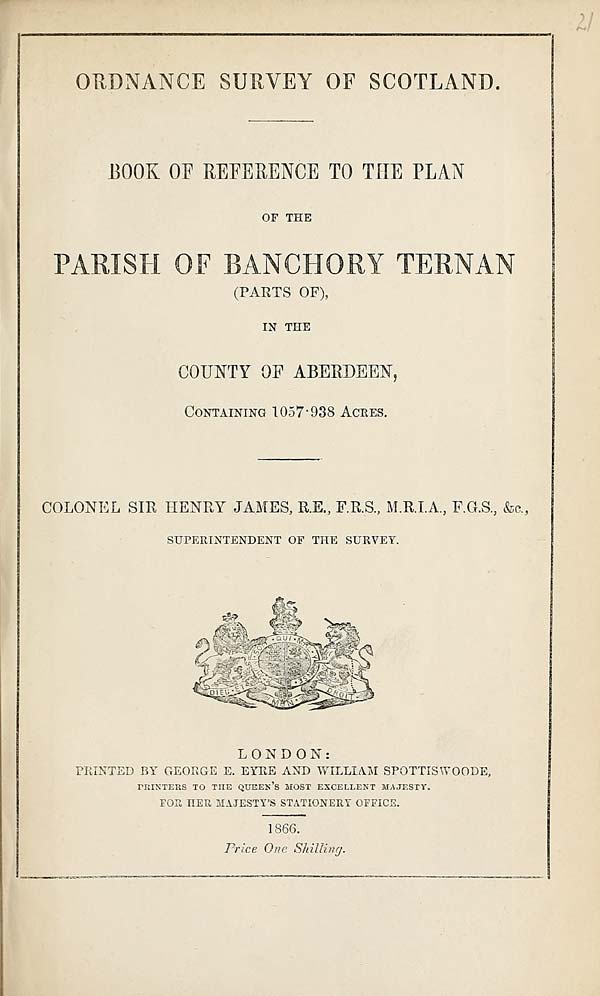 (511) 1866 - Banchory Ternan (parts of), County of Aberdeen