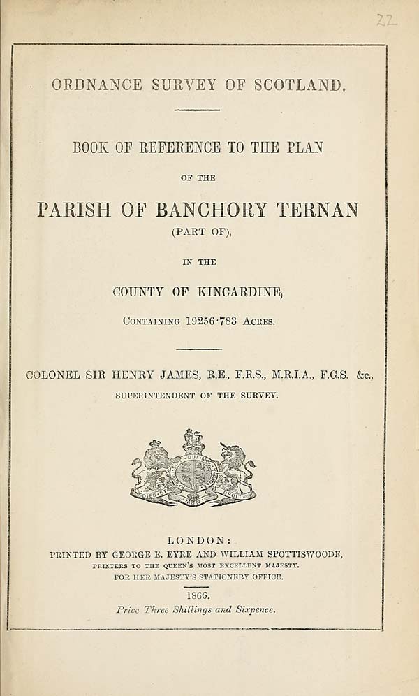 (531) 1866 - Banchory Ternan, County of Kincardine