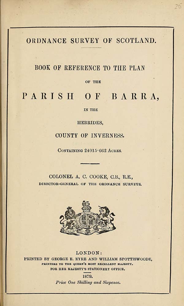 (645) 1879 - Barra, in the Hebrides, County of Inverness