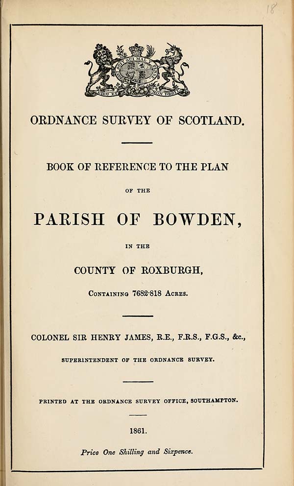 (477) 1861 - Bowden, County of Roxburgh