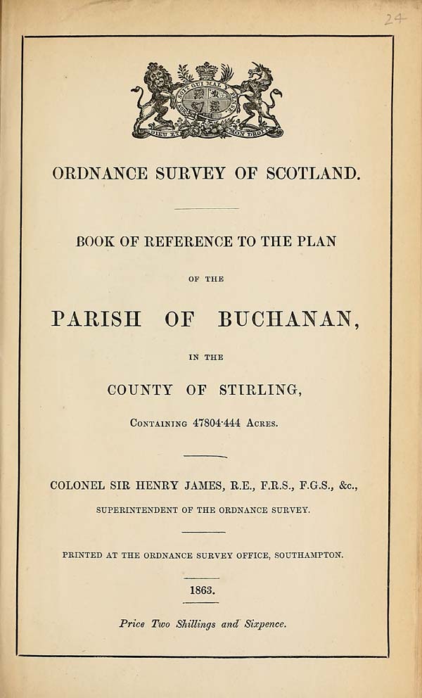 (633) 1863 - Buchanan, County of Stirling