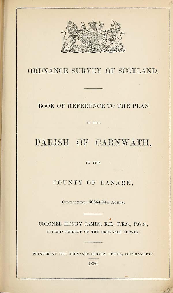 (529) 1860 - Carnwath, County of Lanark