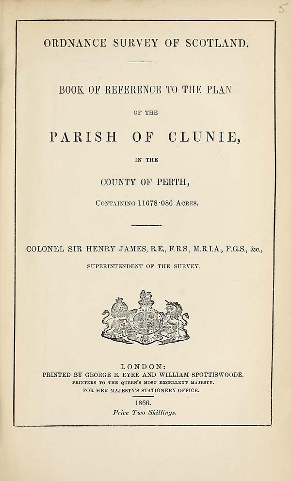 (119) 1866 - Clunie, County of Perth