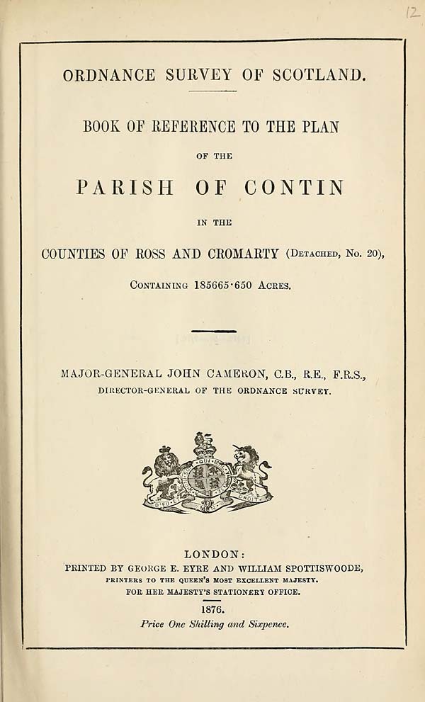 (263) 1876 - Contin, Counties of Ross and Cromarty