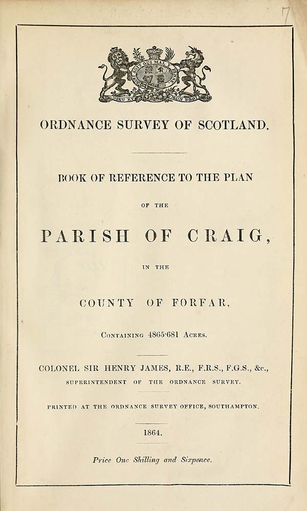 (375) 1864 - Craig, County of Forfar