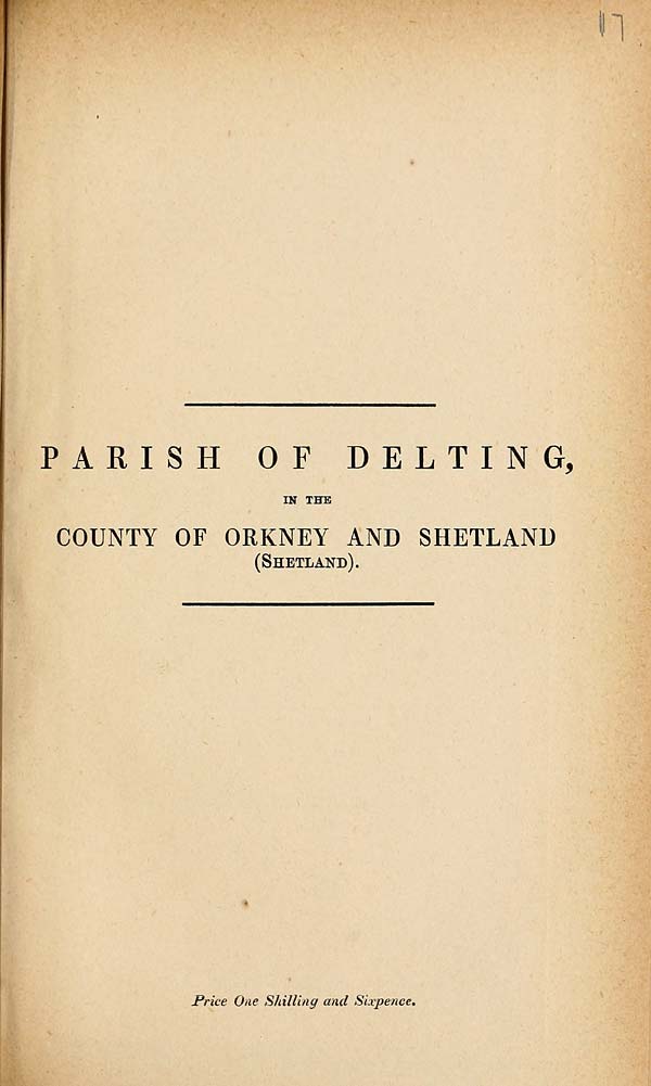 (435) 1880 - Delting, County of Orkney and Shetland (Shetland)