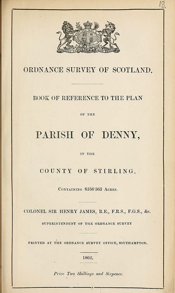 (455) 1862 - Denny, County of Stirling