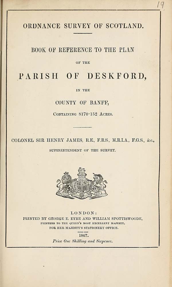 (515) 1867 - Deskford, County of Banff