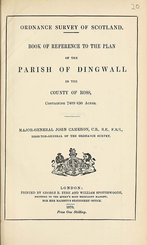 (535) 1876 - Dingwall, County of Ross