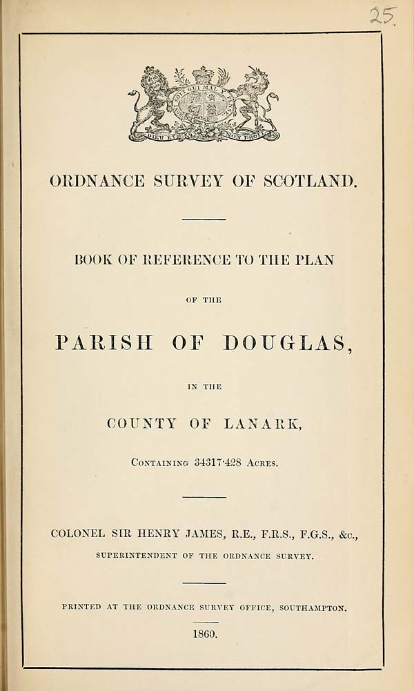 (639) 1860 - Douglas, County of Lanark