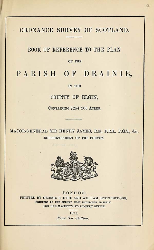 (109) 1871 - Drainie, County of Elgin
