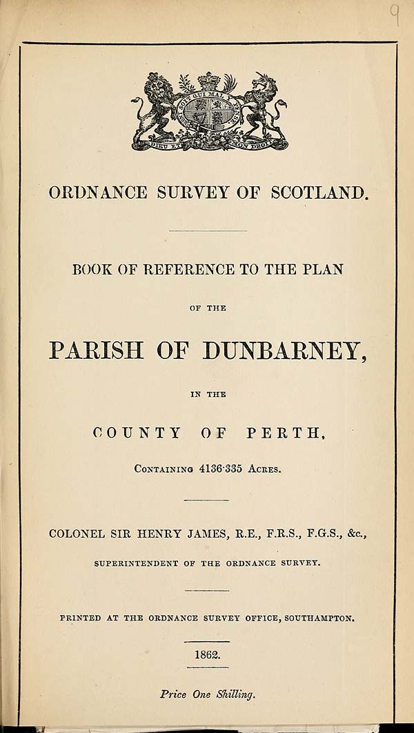 (233) 1862 - Dunbarney, County of Perth