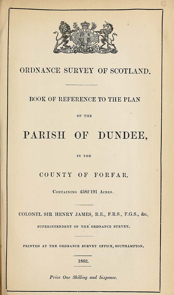 (261) 1862 - Dundee, County of Forfar