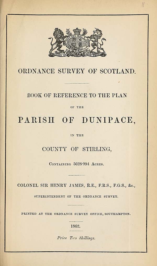 (297) 1862 - Dunipace, County of Stirling