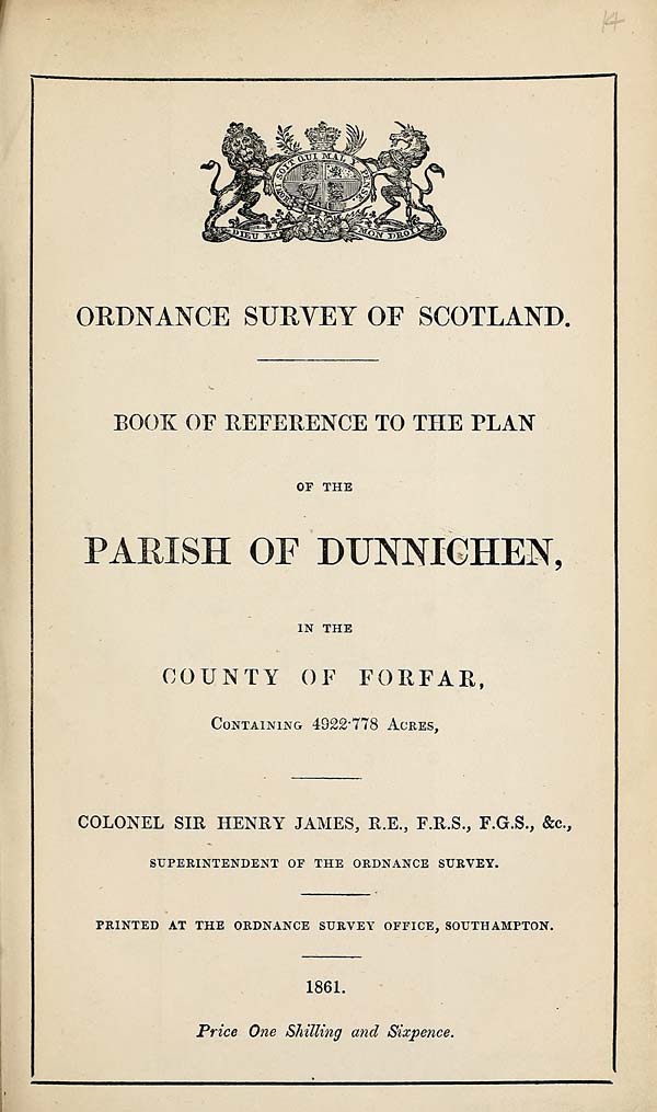 (367) 1861 - Dunnichen, County of Forfar