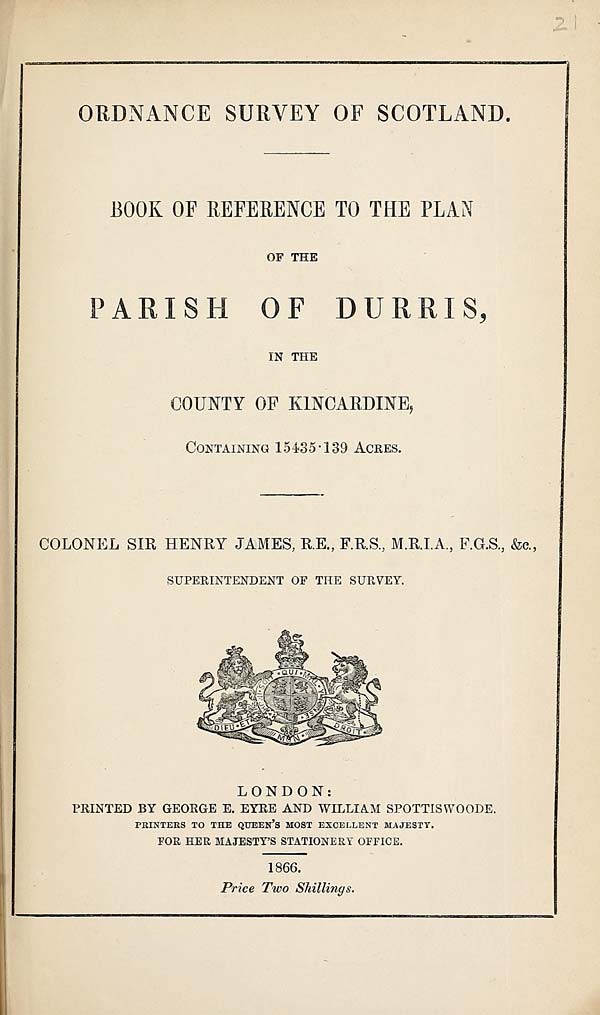 (547) 1866 - Durris, County of Kincardine