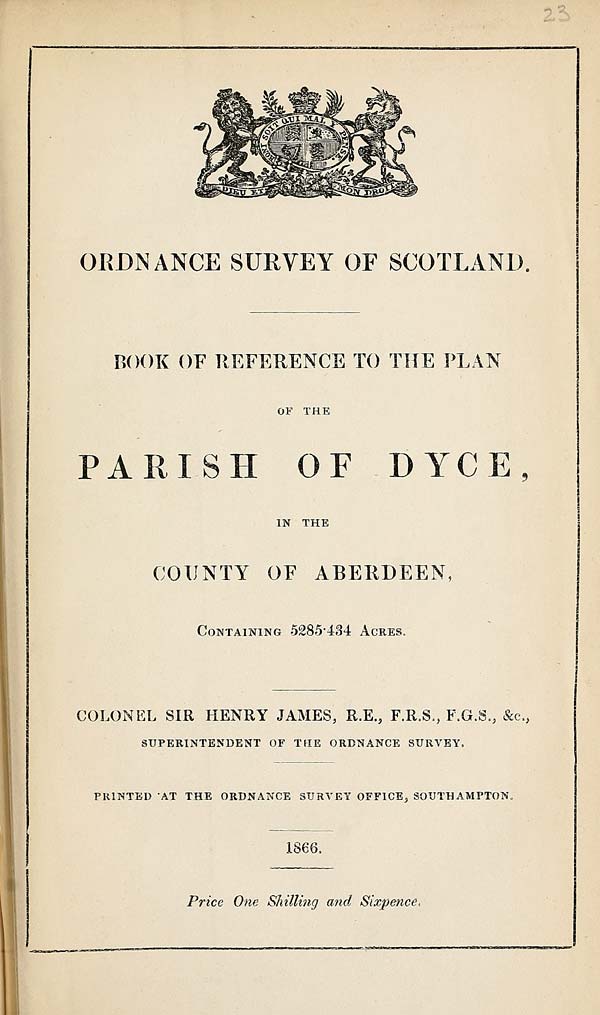 (589) 1866 - Dyce, County of Aberdeen