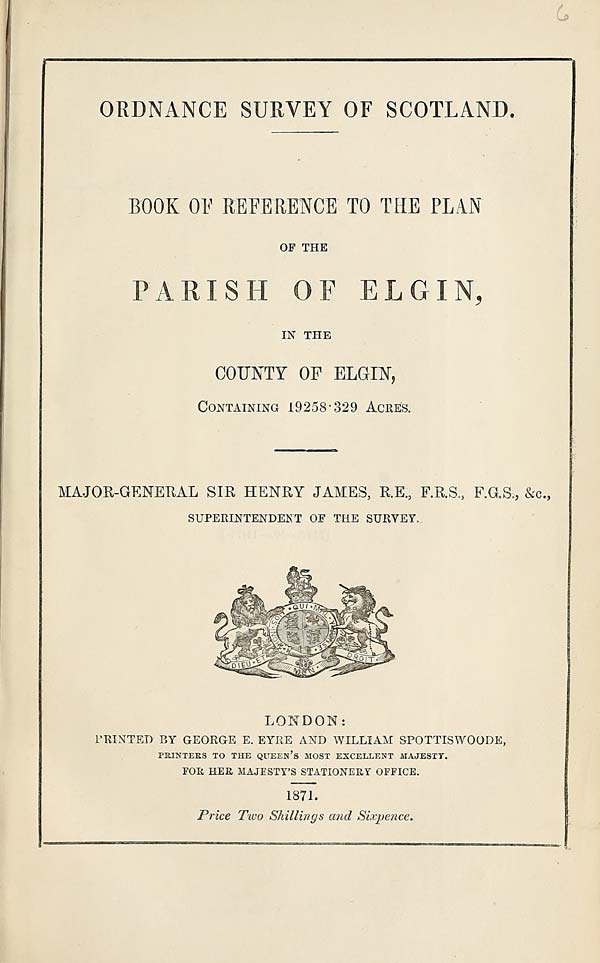 (111) 1871 - Elgin, County of Elgin