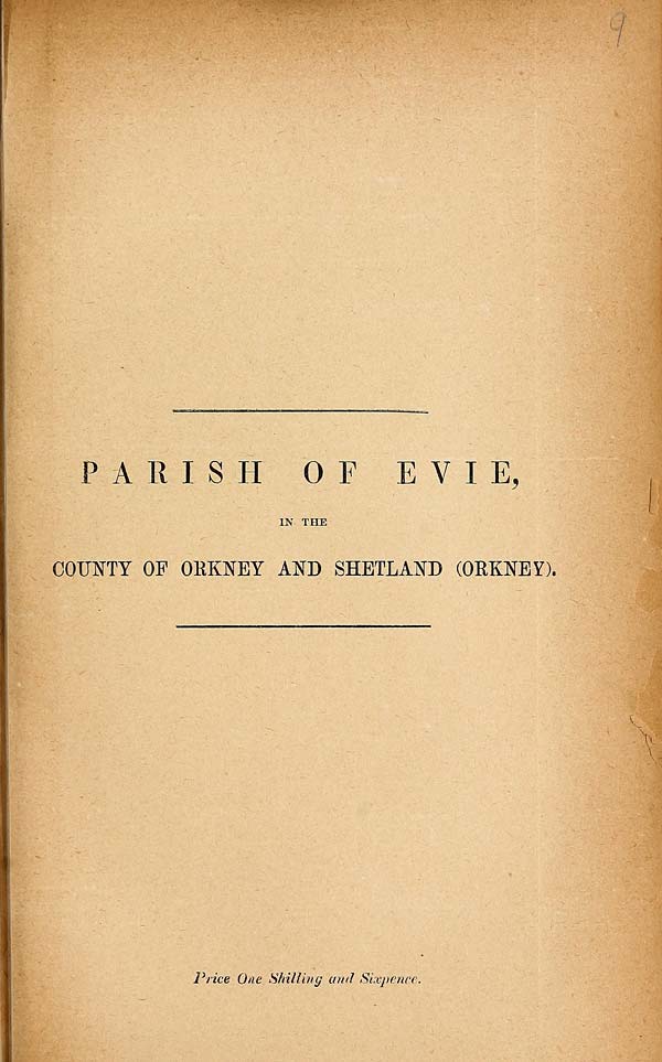 (207) 1881 - Evie, County of Orkney and Shetland (Orkney)