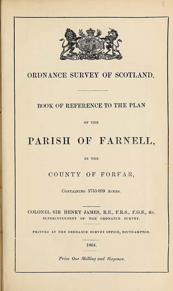 (315) 1864 - Farnell, County of Forfar